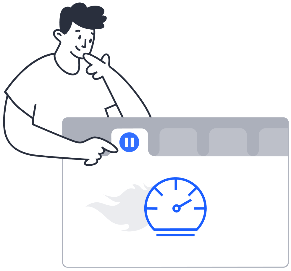 Suspend tabs to speed up the browser